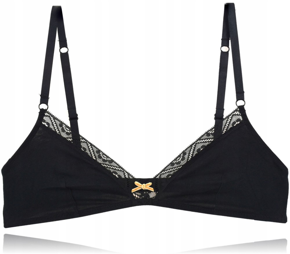 atlantic czarny miękki biustonosz