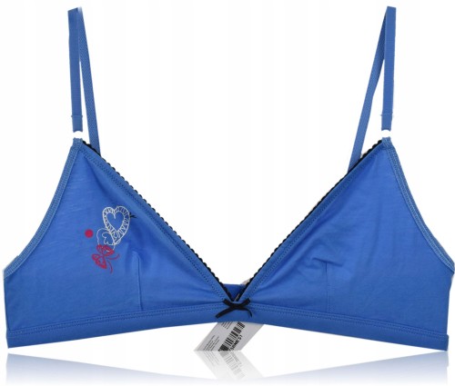 Luni Atlantic biustonosz miękki bawełniany niebieski 