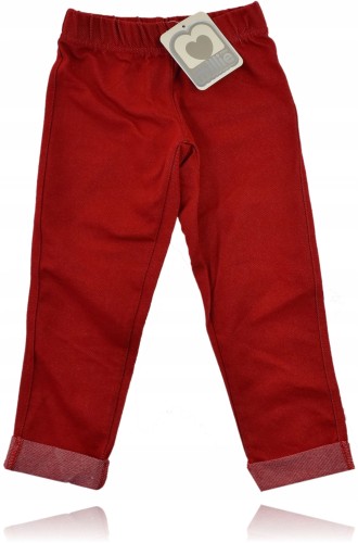 BHS Millie legginsy spodnie tregginsy czerwone