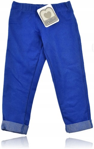 BHS Millie legginsy jak spodnie tregginsy niebieskie