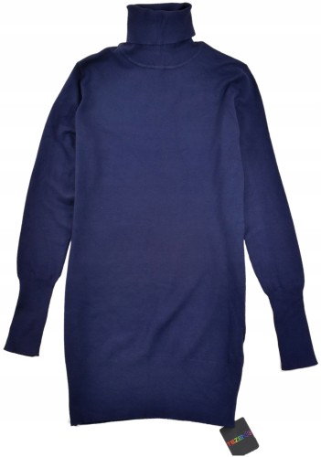 Tezenis sługi sweter tunika z golfem granatowy