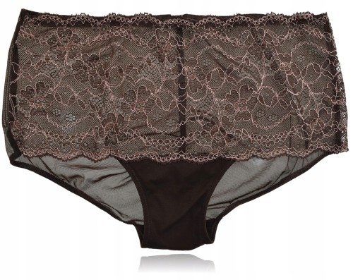 Intimissimi majtki szeroki pas koronki brąz S