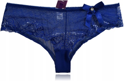 Mistique Atlantic majtki brazyliany koronka haft M