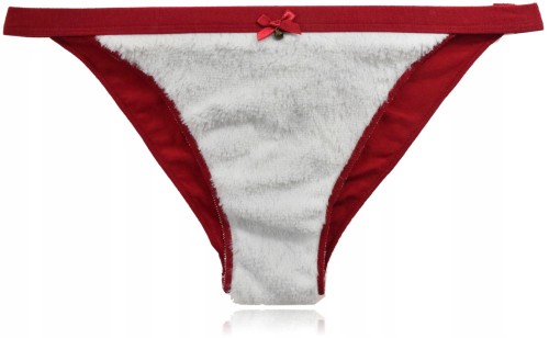 Tezenis majtki stringi z ozdobnym futerkiem