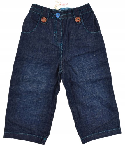 Besta Plus spodnie jeansy bawełna na gumce 86