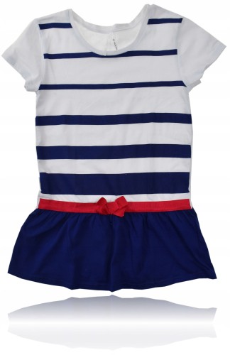 Tezenis bluzka t-tunika koszulka paski 140/146