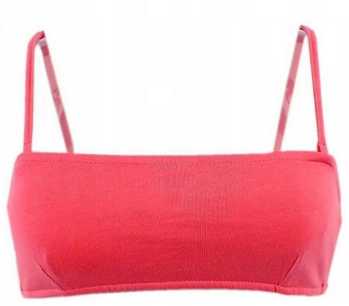 Bershka sexy krótki crop top opaska neon róż S