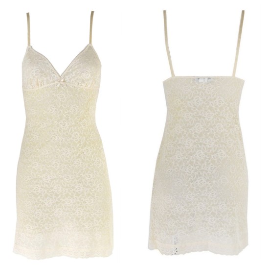 Tezenis Intimissimi koszulka halka koronka latte S