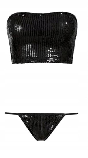 Tezenis Intimissimi komplet top+stringi cekiny S