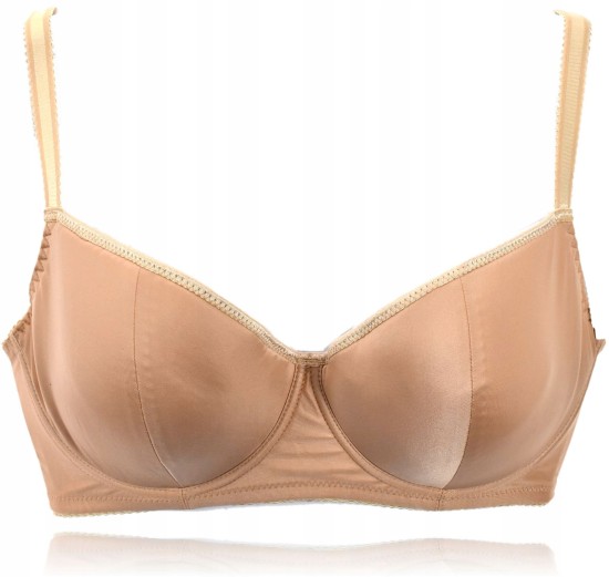 Onlyher Espresso half cup usztywniany bardotka beż