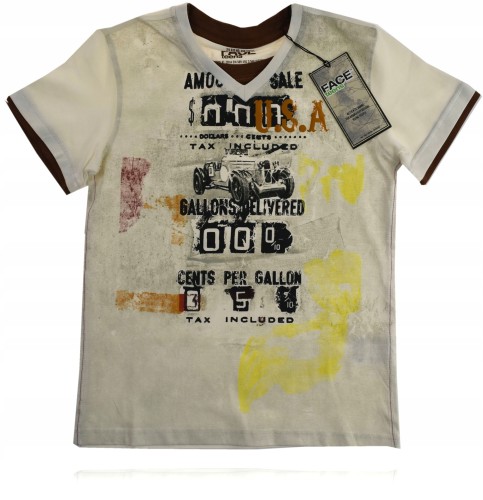 Face Teens bluzka t-shirt krótki rękaw nadruk 