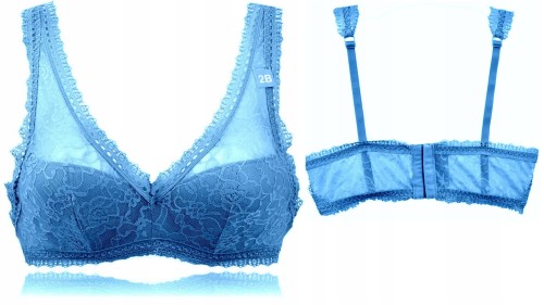 Tezenis sexy bralette usztywniany koronka blu 75C