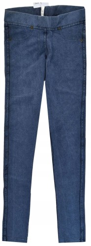 Tezenis Calzedonia legginsy a' jeans spodnie marmurek