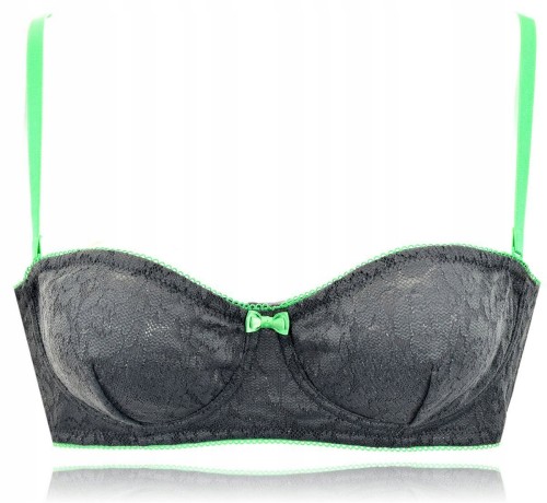 Tezenis biustonosz mięki koronkowy opaska popiel