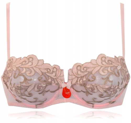 Benefit Scharlot biustonosz miękki różowy koronkowy