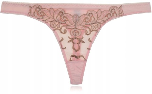 Benefit Scharlot majtki stringi haftowane różowe