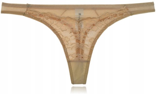 Benefit Verona majtki stringi  koronkowe beżowe 