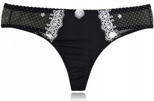 Benefit Kaya majtki strigi koronka tiul kropki XL