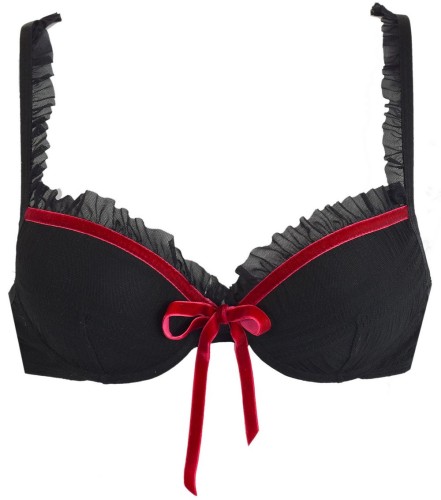 Atlantic Mistique biustonosz usztywniany z aksamitną kokardą