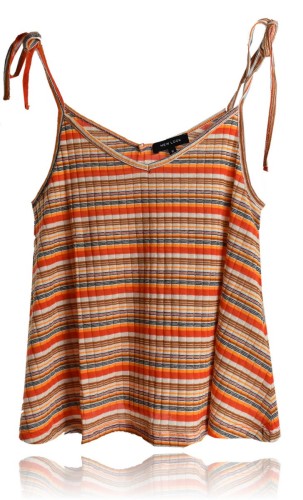 New Look bluzka top oversize paski koszulka 36 8