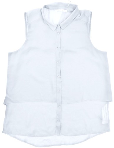 Bershka koszula top zwiewna kołnierz warstwy M