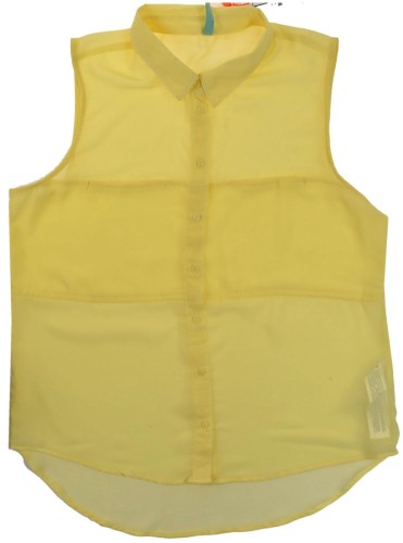 Bershka koszula top mgiełka ecru zwiewna guziki L