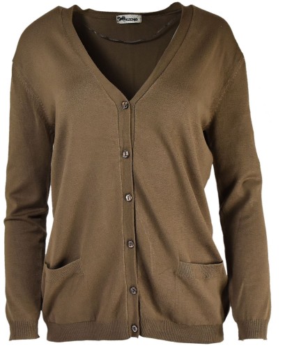 Tezenis sweter kardigan rozpiznany luźny khaki