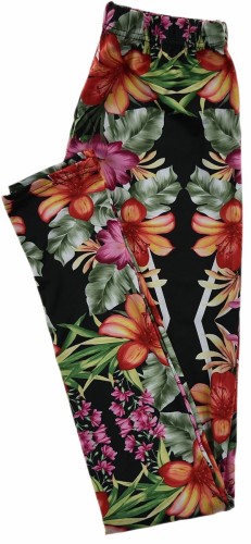 Calzedonia legginsy geoetryczny wzór z kwiatami floral 