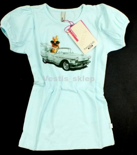 Fransa bluzka dziewczęce turkusowa