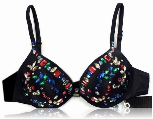 Intimissimi usztywniany ręcznie zdobiony czarny