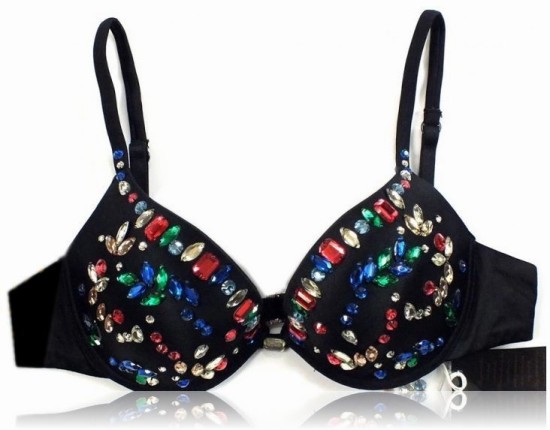 Intimissimi usztywniany ręcznie zdobiony czarny