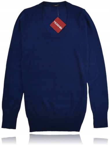 Tezenis sweter z wiskozy w okrągłym dekoltem 