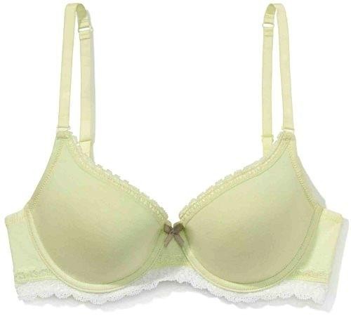 Atlantic biustonosz bawełniany push up limonkowy