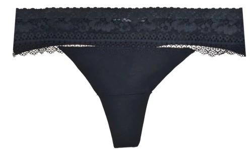M&S majtki stringi cięte laserowo z koronką