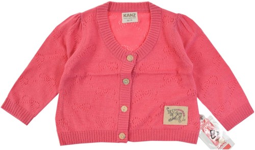 KANZ sweterek kardigan niemowlęcy ażurek angora 56