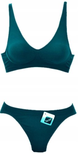 UNNO Tactel sportowy komplet biustonosz miękki i figi