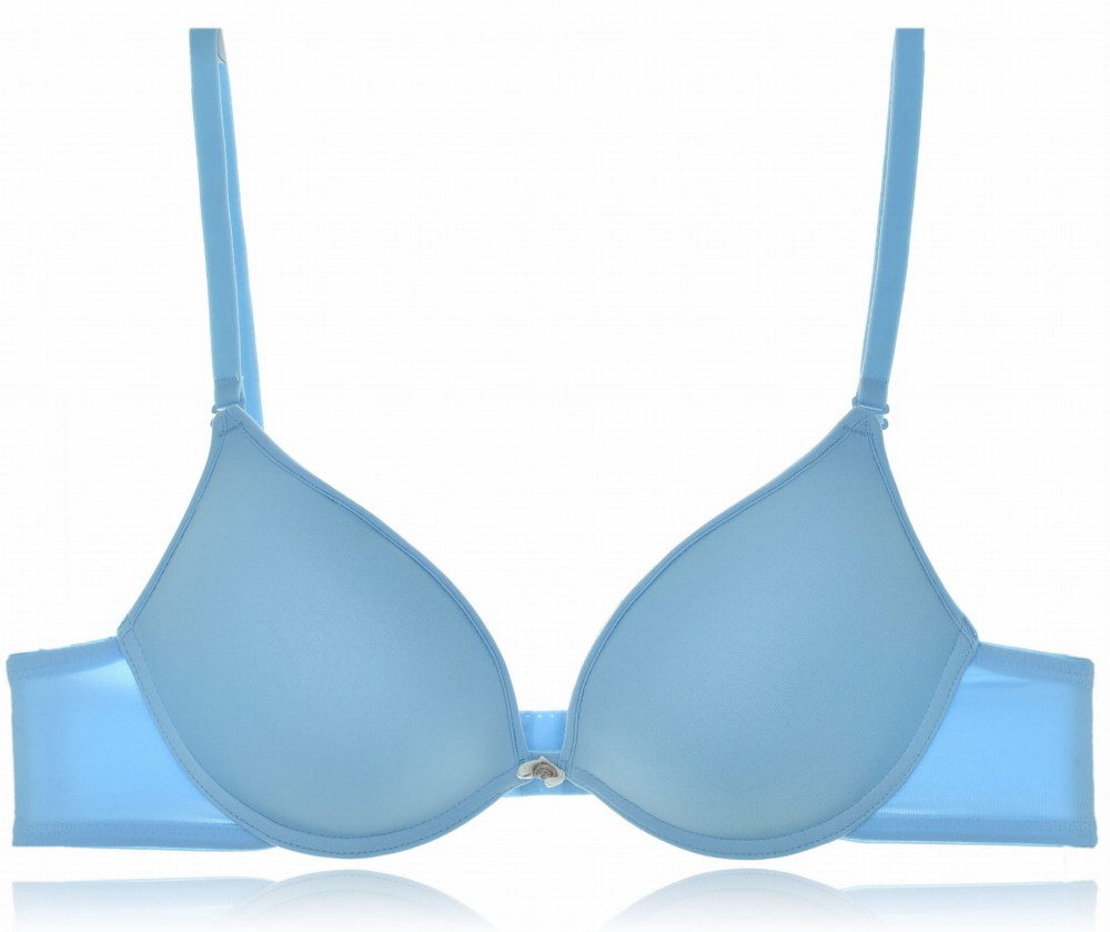 atlantic gładki biustonosz push up błękitny