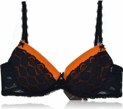 Kinga ekstrawagancki  biustonosz push up w kropki