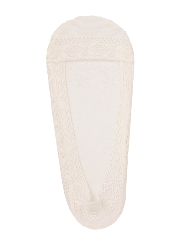 YO! stopki  damskie ecru z koronką one size 