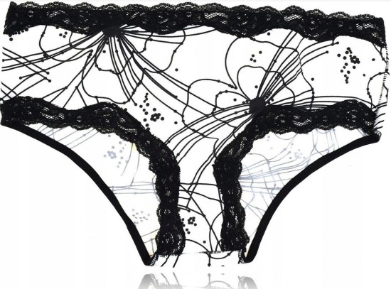 Benefit Crazy majtki szorty z koronką białe