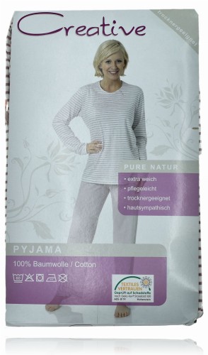 Creative bawełniana piżama damska bluzka i spodnie w paski