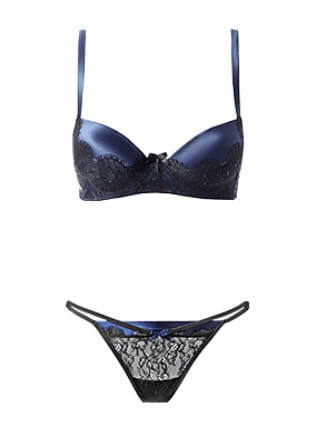 Intimissimi majtki stringi z elegancką koronką i satyną
