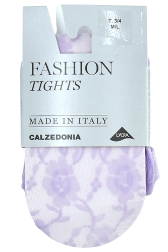 Calzedonia koronkowe rajstopy w kwiaty 