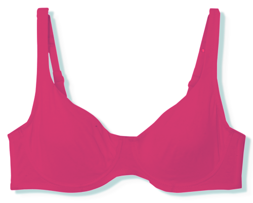 Tezenis Paris biustonosz miękki z bawełny różowy