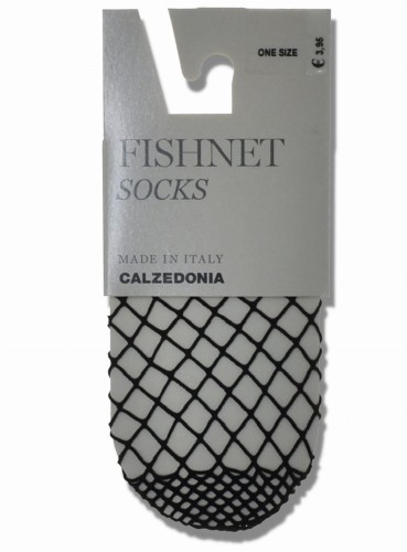 Calzedonia Fishnet Socks skarpetki kabaretki czarne 