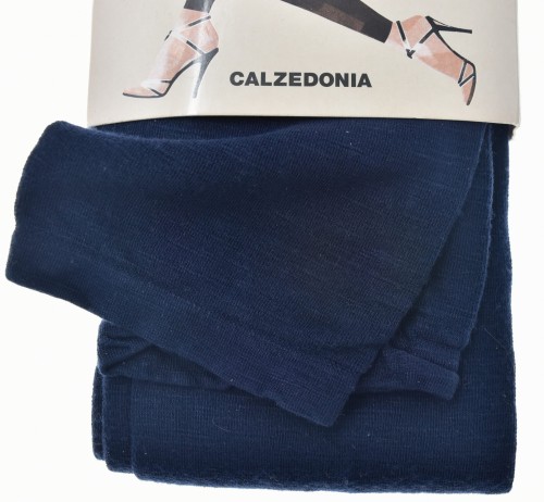 Calzedonia legginsy z viscozy granatowe