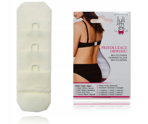 Julimex przedłużacz obwodu 1-rzędowy haftka ecru