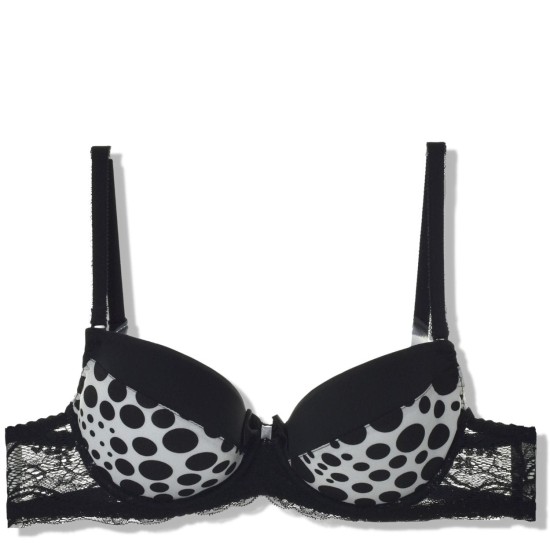 MAT Explosion biustonosz push up w duże grochy