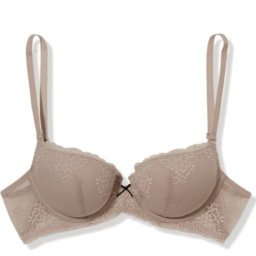 Atlantic biustonosz koronkowy push up beż lbr831f