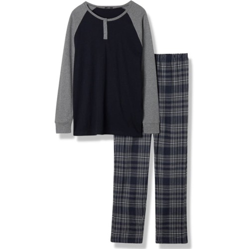 Tezenis piżama męska dwuczęściowa ze spodniami z flaneli